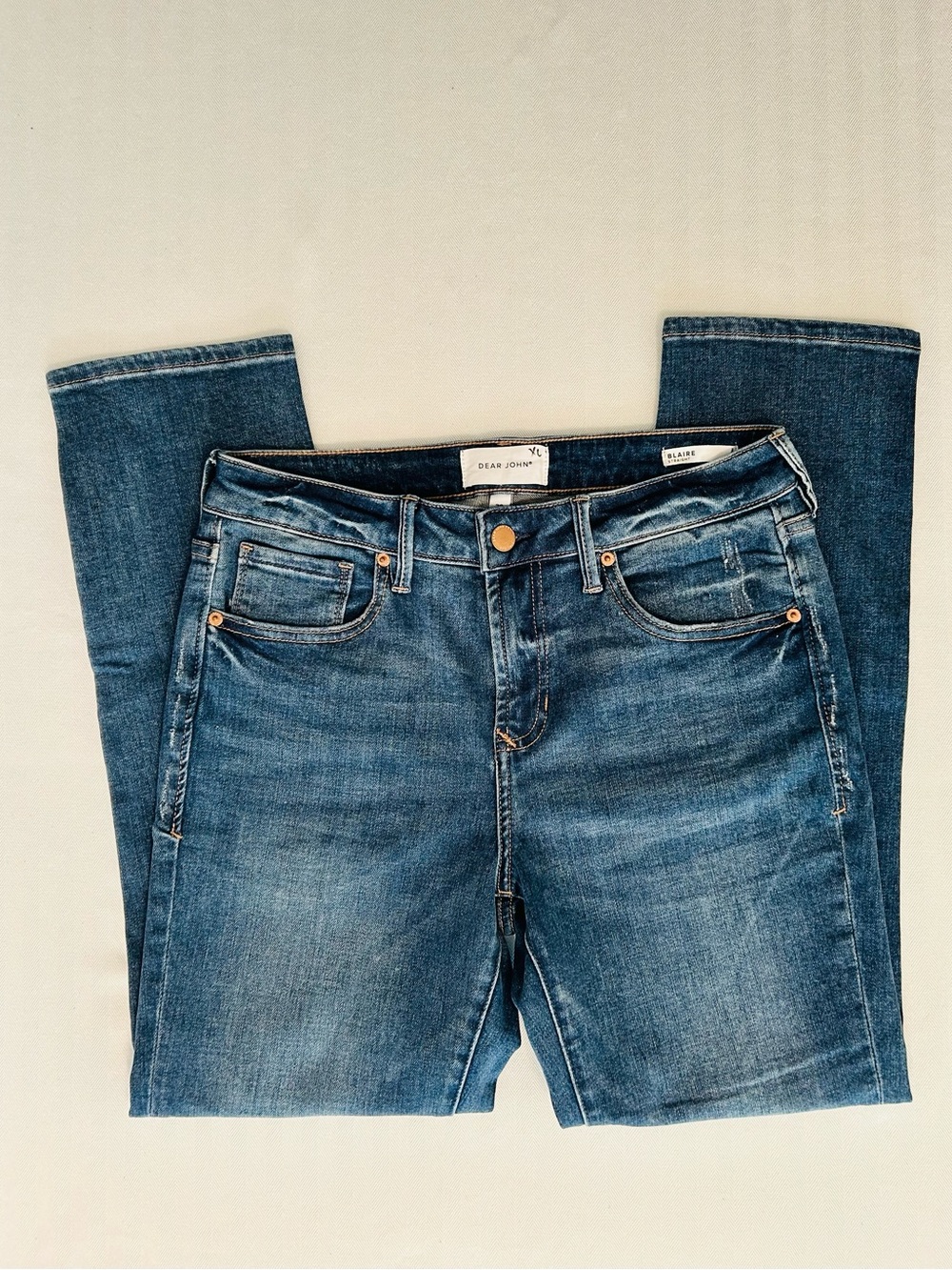 Dear John Mid Rise Blaire Slim Straight Leg Jeans 29 NWOT